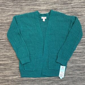 Cat & Jack Turquoise Knit Cardigan